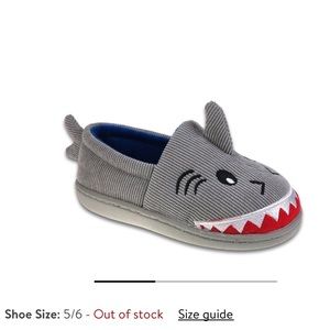 Toddler Boys Shark Slippers